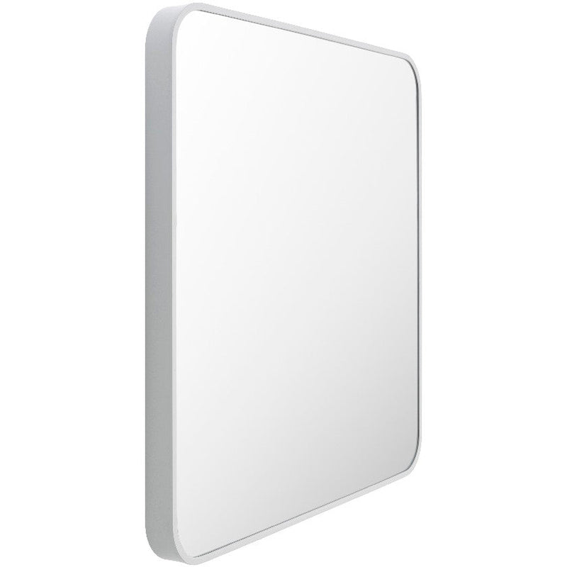 Louvenia Modern White Wall Mirror