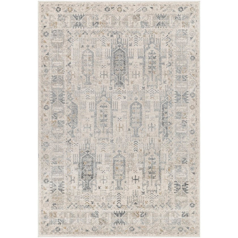 Marah Traditional Charcoal/Light Gray Area Rug