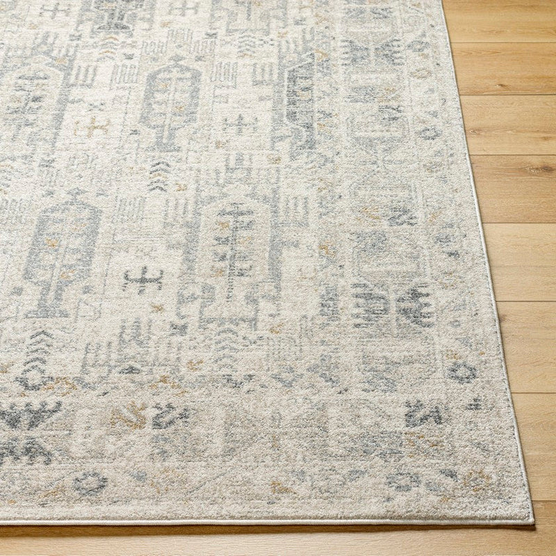 Marah Traditional Charcoal/Light Gray Area Rug