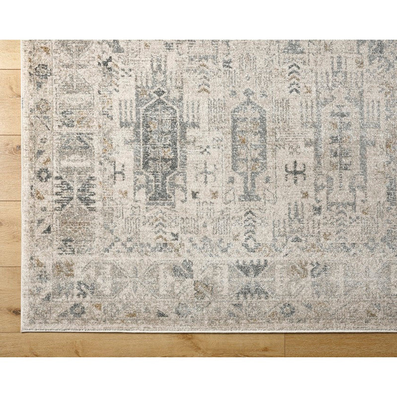 Marah Traditional Charcoal/Light Gray Area Rug