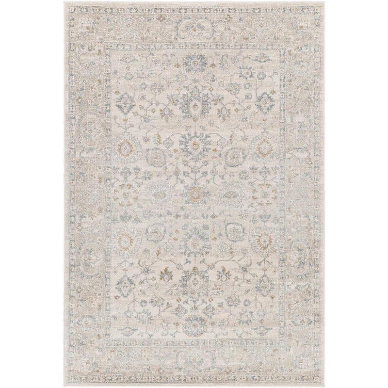 Johney Traditional Light Gray Area Rug