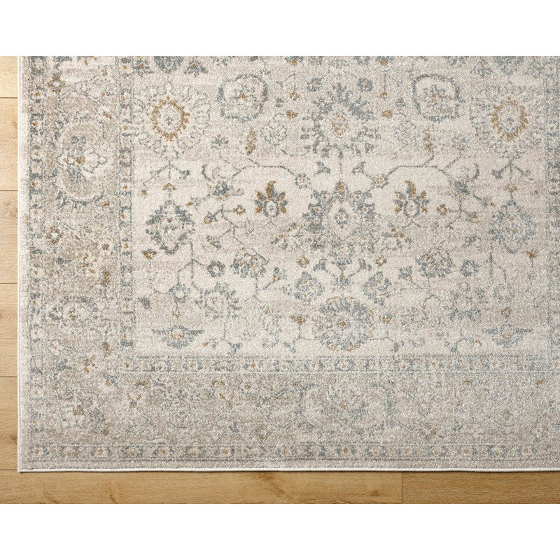 Johney Traditional Light Gray Area Rug