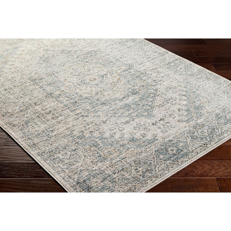 Nastashia Traditional Charcoal/Denim Area Rug