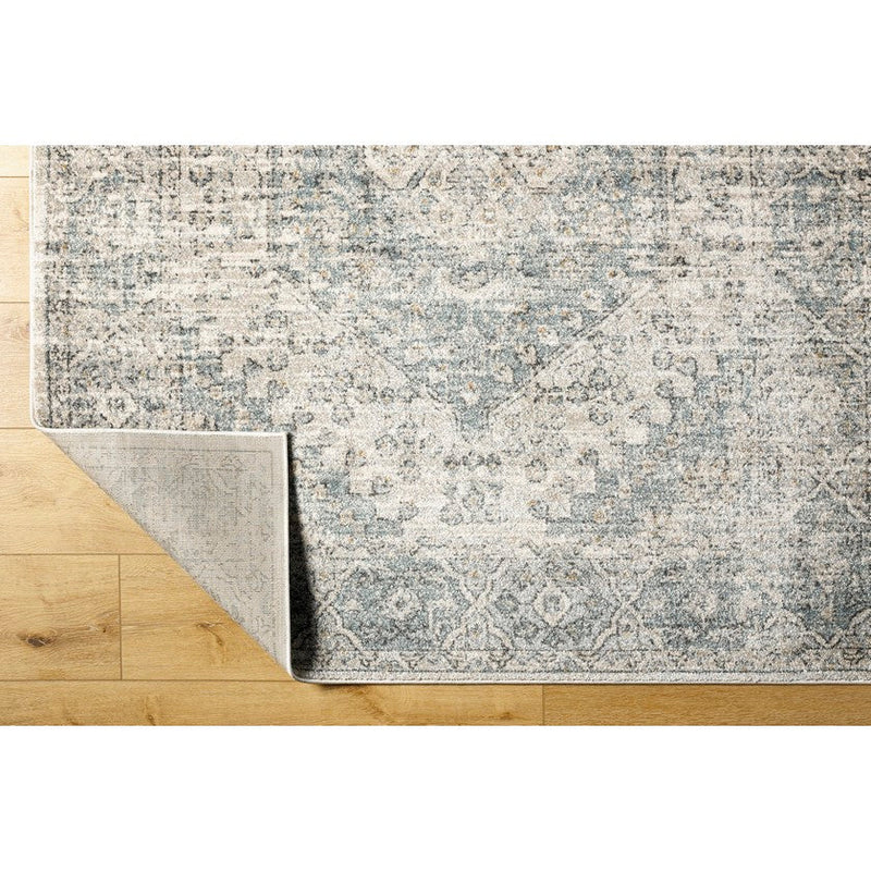 Nastashia Traditional Charcoal/Denim Area Rug