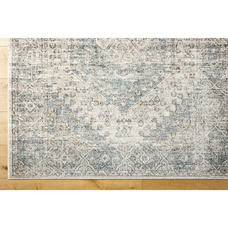 Nastashia Traditional Charcoal/Denim Area Rug