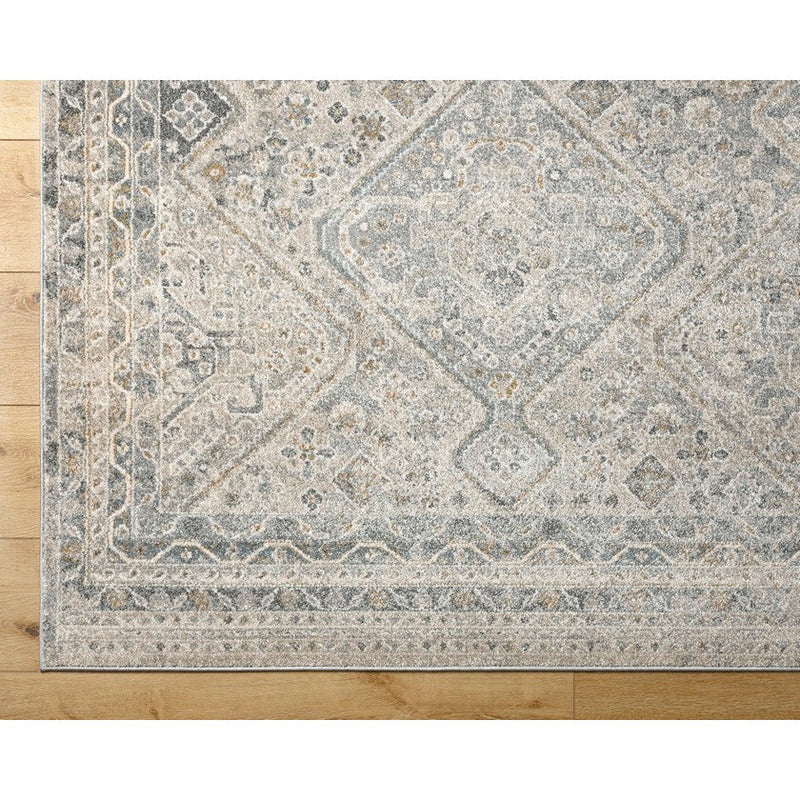 Dakesha Traditional Charcoal/Beige Area Rug