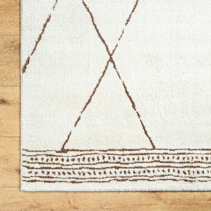 Gaetano Modern Ivory/Brown Area Rug