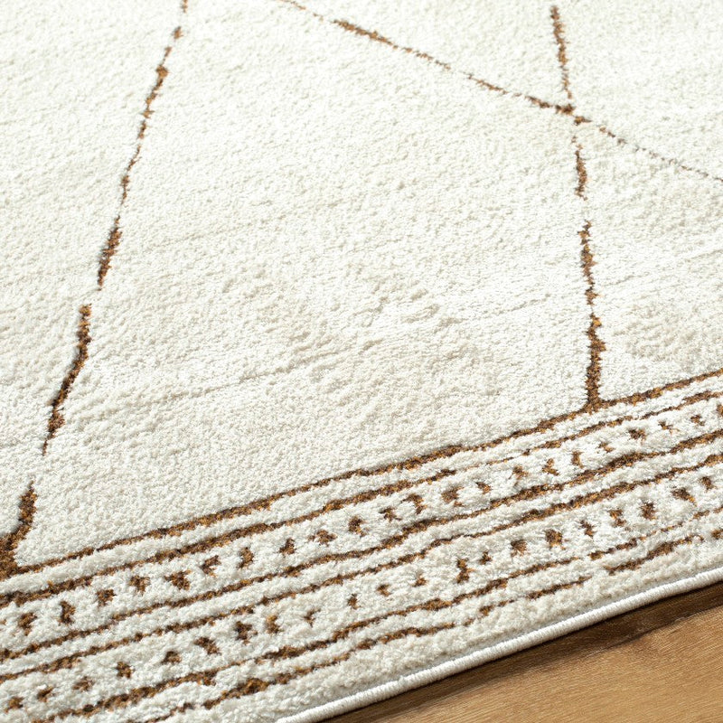 Gaetano Modern Ivory/Brown Area Rug