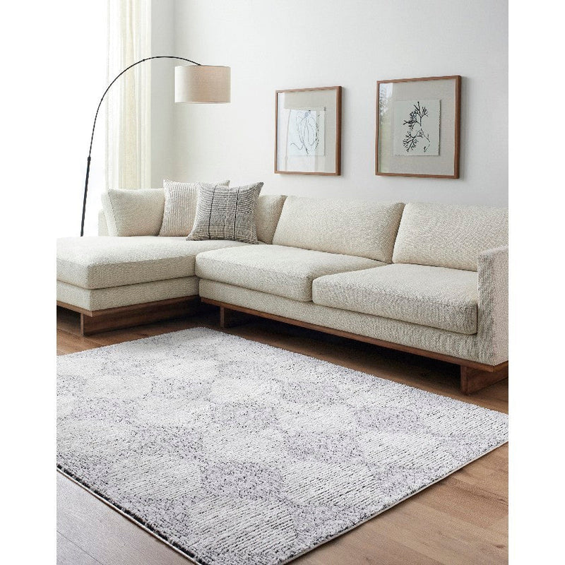 Javonne Modern Ivory/Black Area Rug