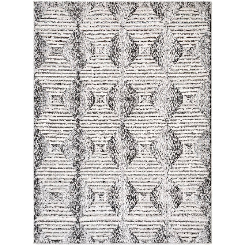 Javonne Modern Ivory/Black Area Rug