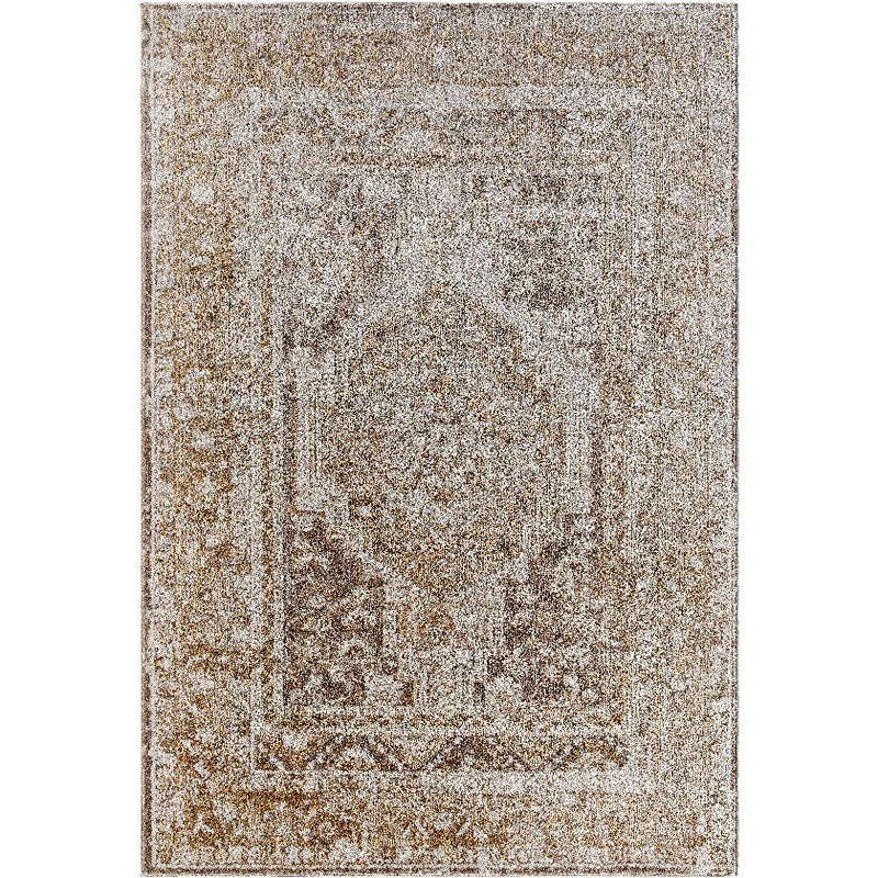 Elimelech Traditional Light Brown Area Rug