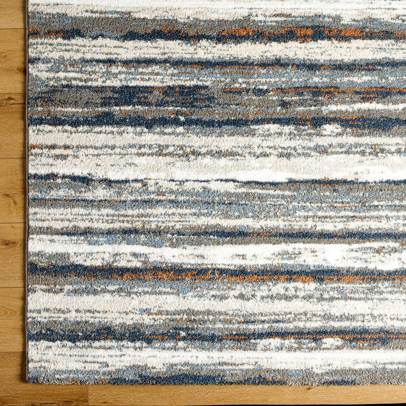 Rayshon Modern Dark Blue Area Rug