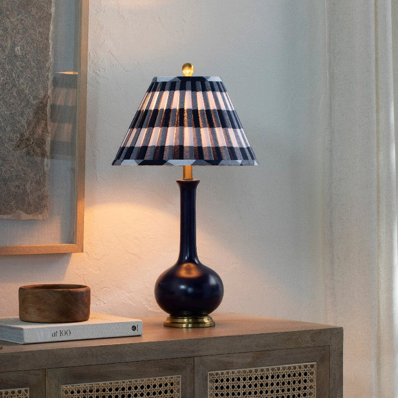 Jennis Modern Navy Table Lamp