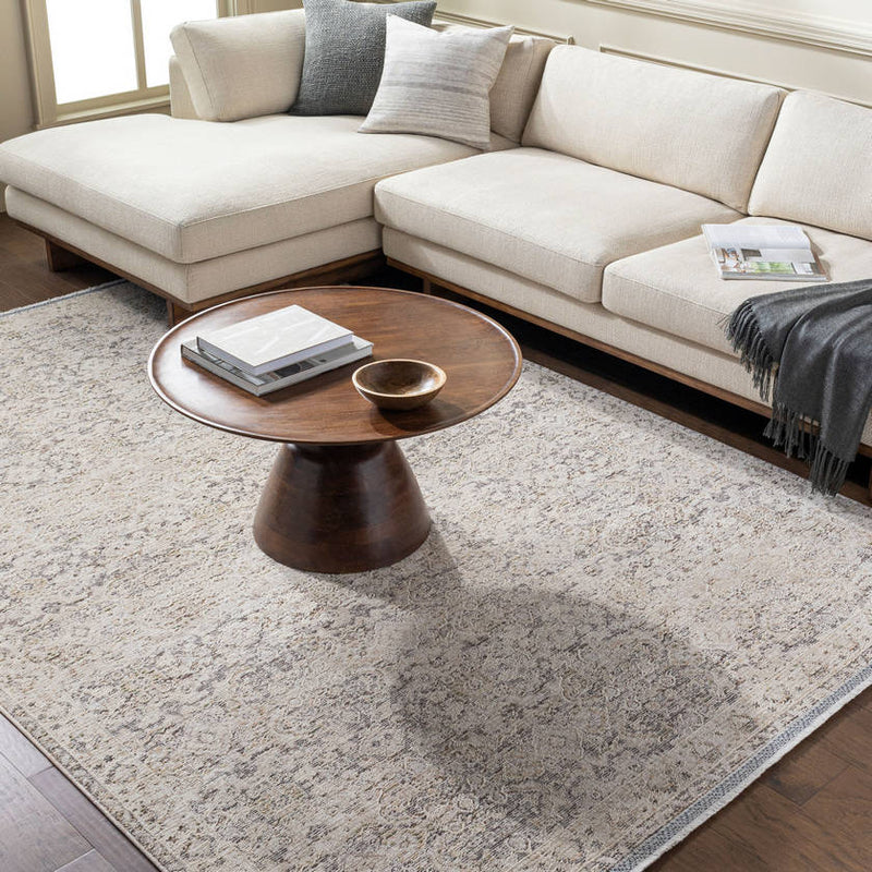 Beth Traditional Light Brown/Cream Area Rug