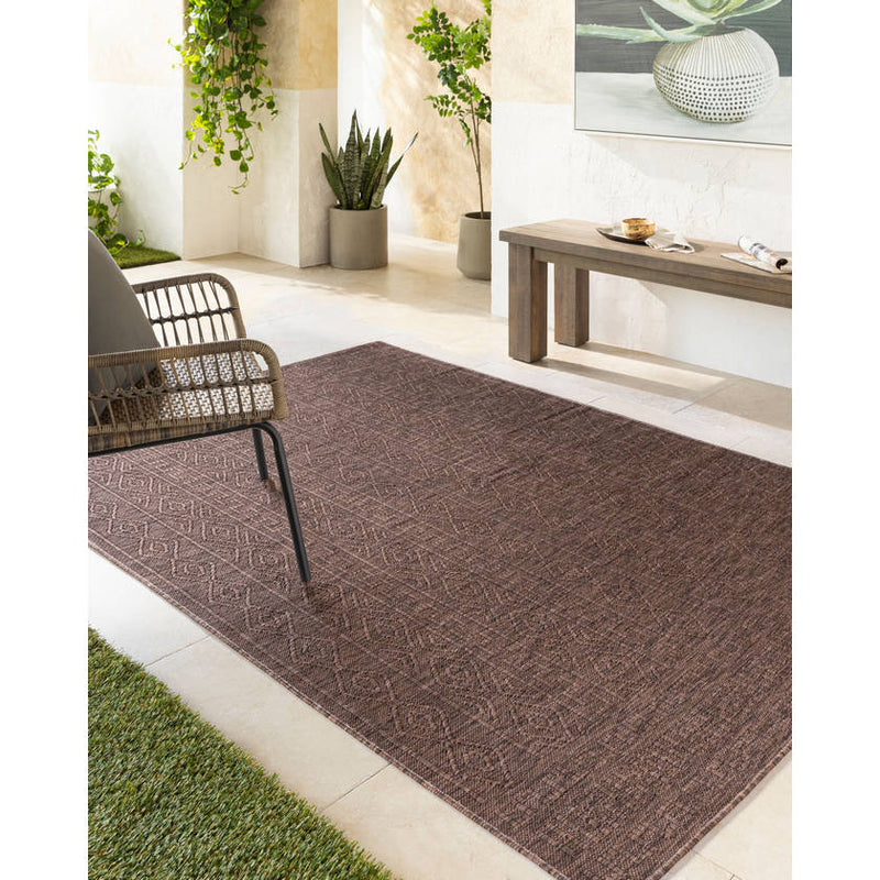 Benjaman Bohemian Brown Area Rug