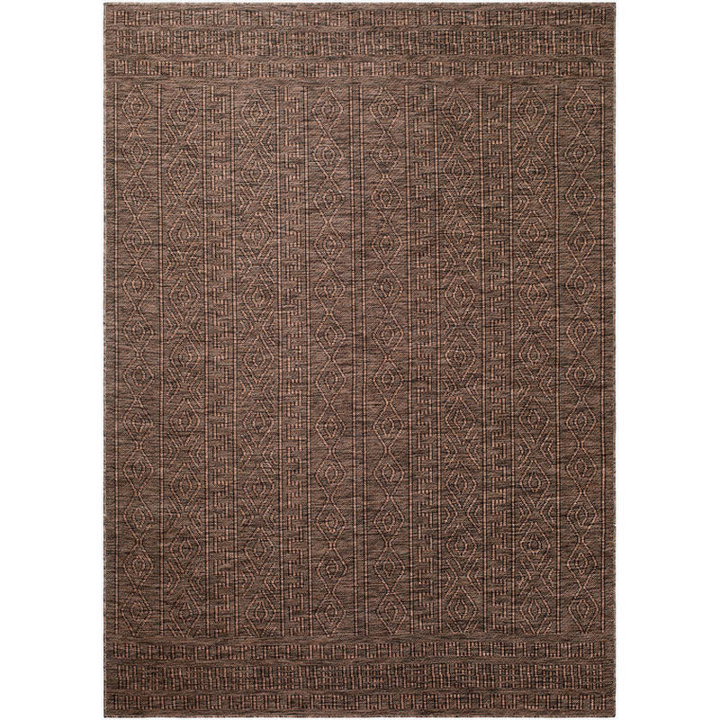 Benjaman Bohemian Brown Area Rug