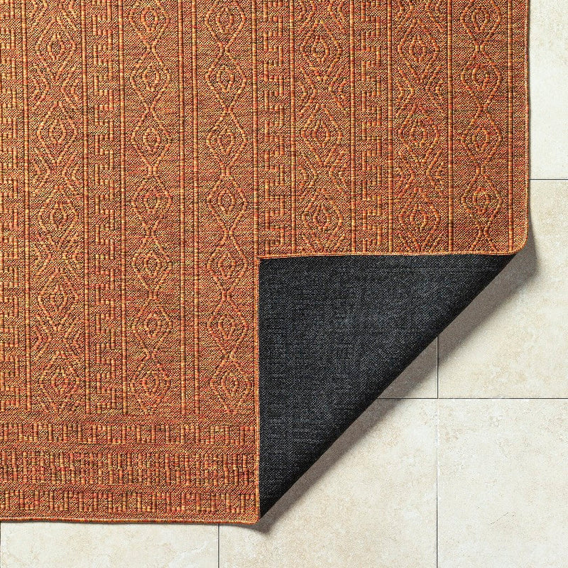 Benjaman Bohemian Rust Area Rug