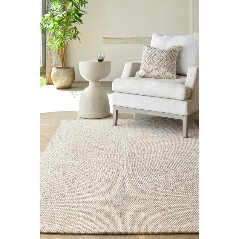 Birdie Solid and Border Pearl Area Rug - Becki Owens x Livabliss