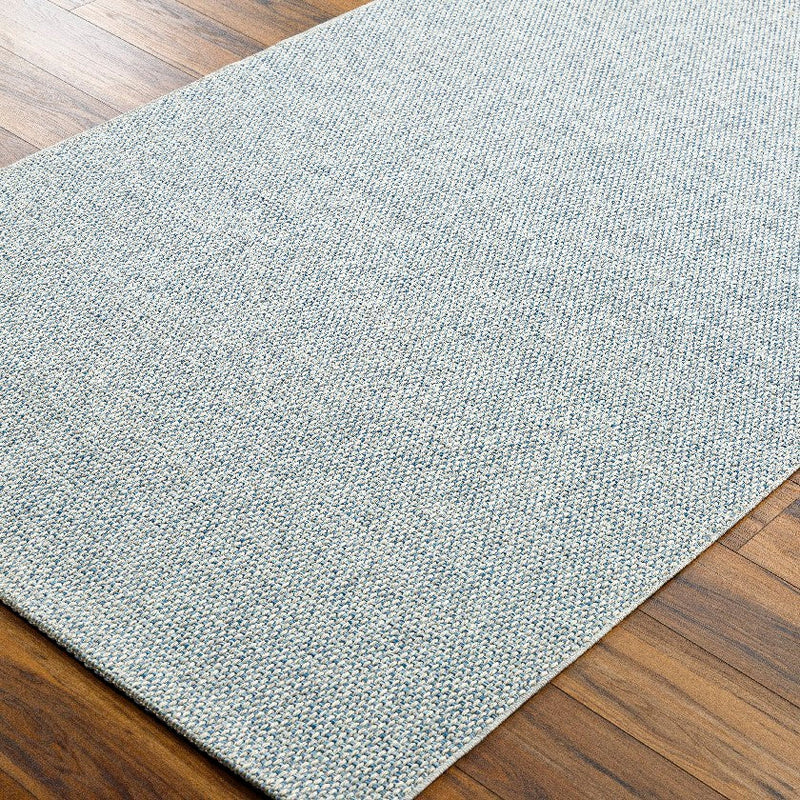 Birdie Solid and Border Ash Area Rug - Becki Owens x Livabliss