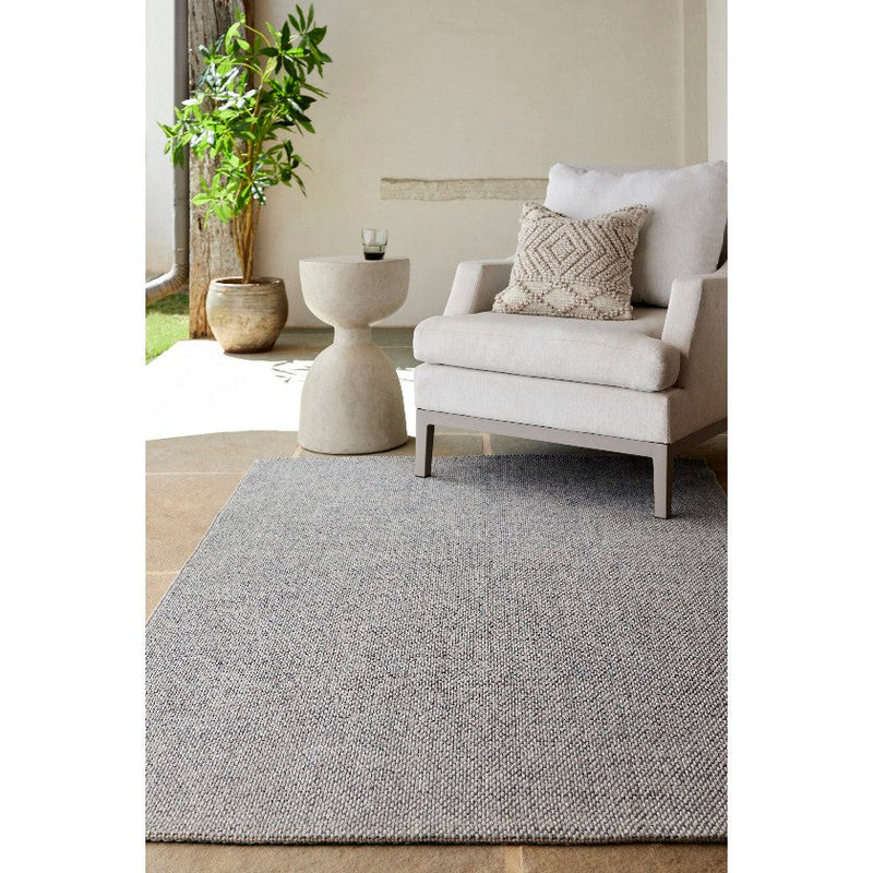 Birdie Solid and Border Ash Area Rug - Becki Owens x Livabliss