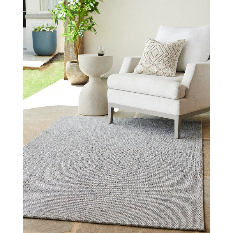 Birdie Solid and Border Ash Area Rug - Becki Owens x Livabliss