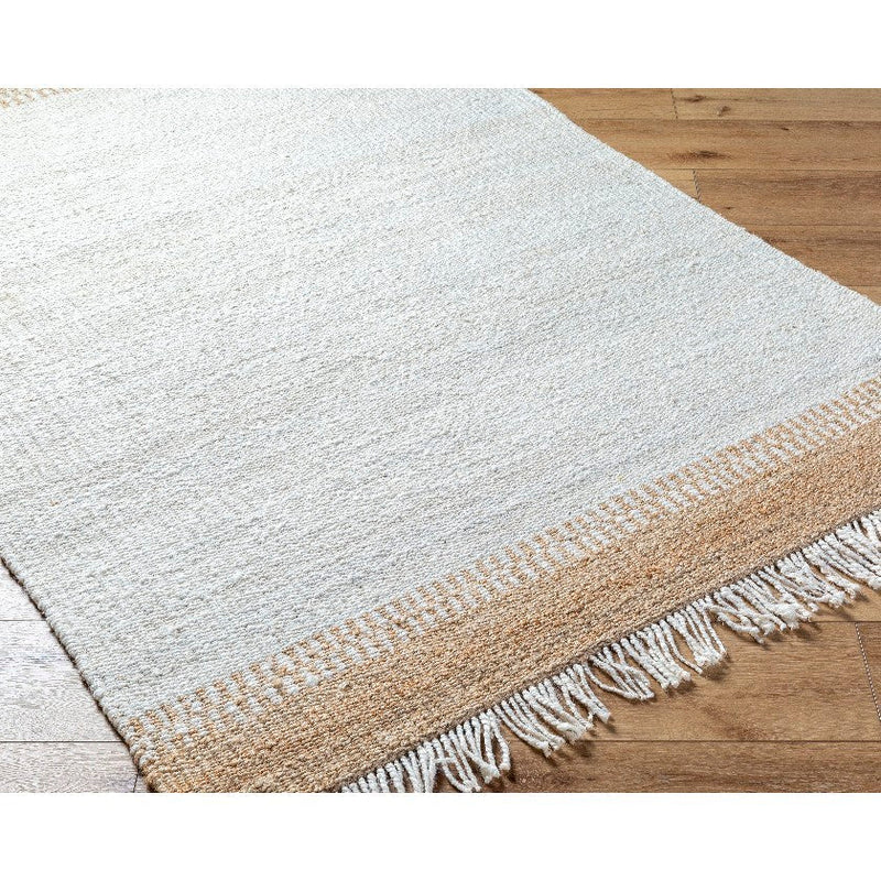 Kamey Texture Off-White/Dark Brown Area Rug - Becki Owens x Livabliss