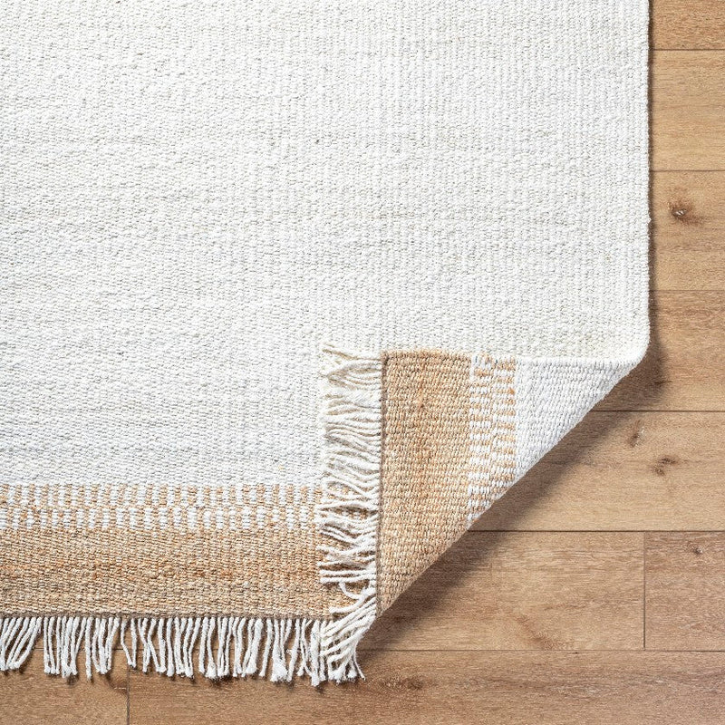 Kamey Texture Off-White/Dark Brown Area Rug - Becki Owens x Livabliss