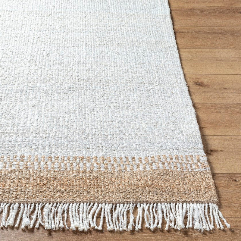 Kamey Texture Off-White/Dark Brown Area Rug - Becki Owens x Livabliss