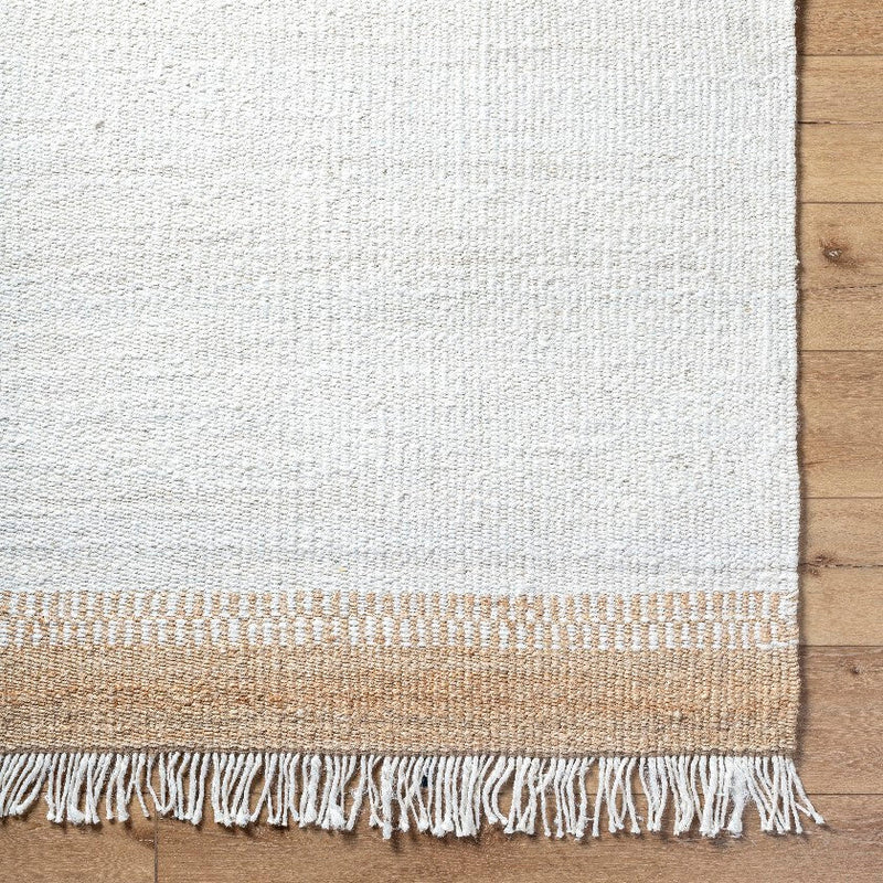 Kamey Texture Off-White/Dark Brown Area Rug - Becki Owens x Livabliss