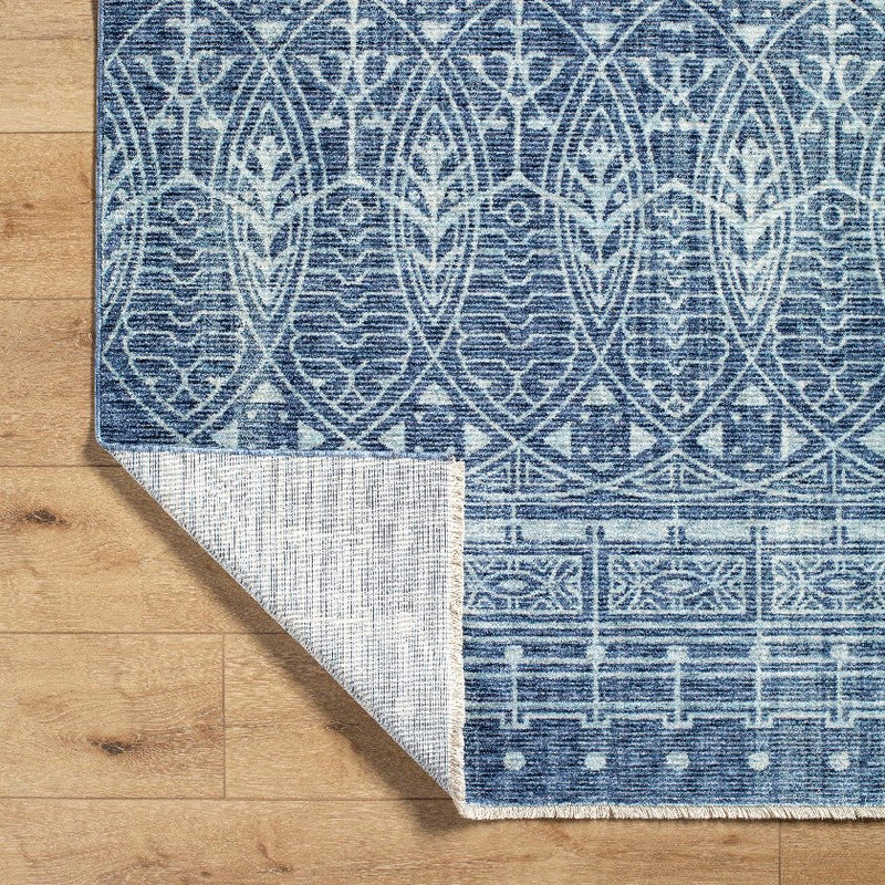 Isael Bohemian/Global Dark Blue Area Rug