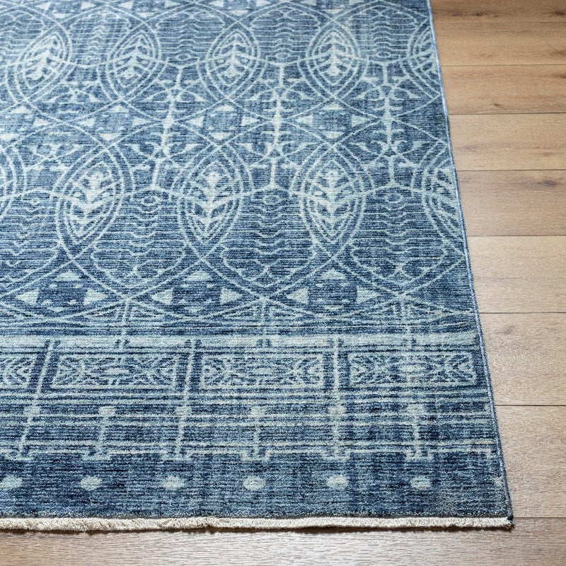 Isael Bohemian/Global Dark Blue Area Rug