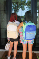 Tan Checkered Backpack - NO CUSTOMIZATION