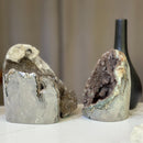 AAA Quality Uruguayan Amethyst Free Form With Calcite Set