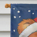 Teddy Bear and Christmas Tree House Flag 28x40 Porch Sleeve Pole Decorative Outside Yard Banner Artwork Wall Hanging, Polyester