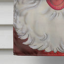 Jolly Santa Claus House Flag 28x40 Porch Sleeve Pole Decorative Outside Yard Banner Artwork Wall Hanging, Polyester