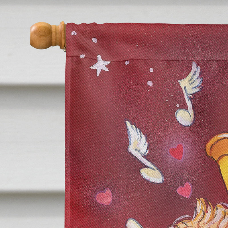 Angels with Harp Valentine's Flag Canvas House Size AAH7273CHF