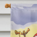 Scarecrow Snowman House Flag 28x40 Porch Sleeve Pole Decorative Outside Yard Banner Artwork Wall Hanging, Polyester