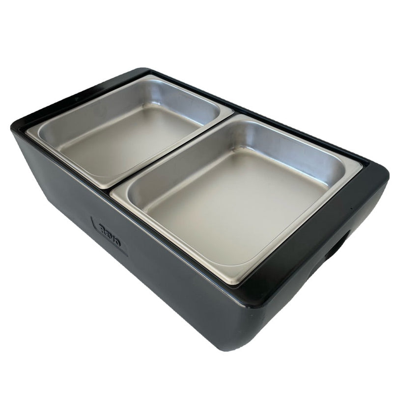 REVO HALF Size Pan Set |  Stainless Steel 2.5" deep | Two 1/2 Size food pans