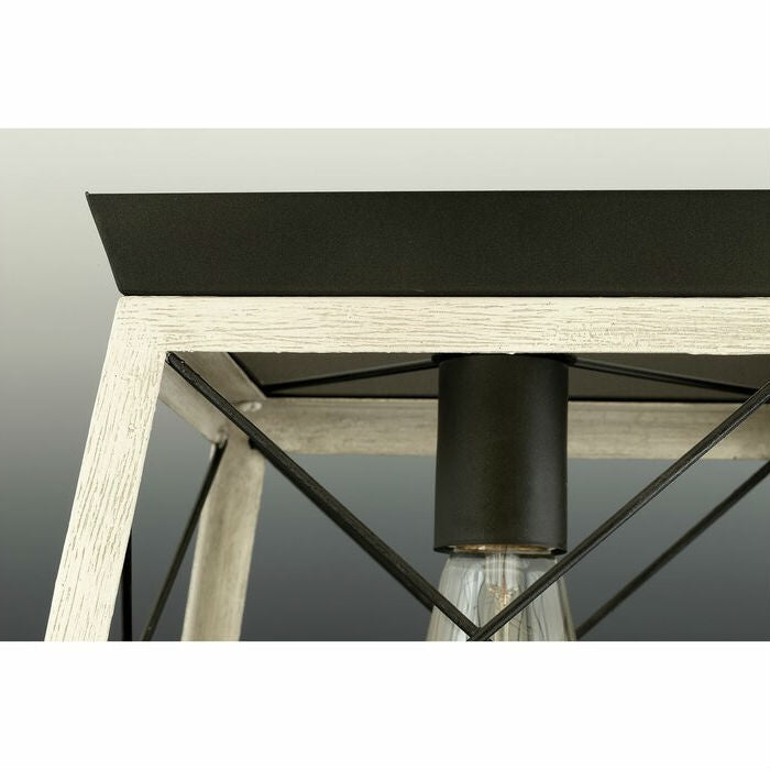 Graphite Dimmable Farm Home Light Lantern Geometric Chandelier, photo 2 of 4