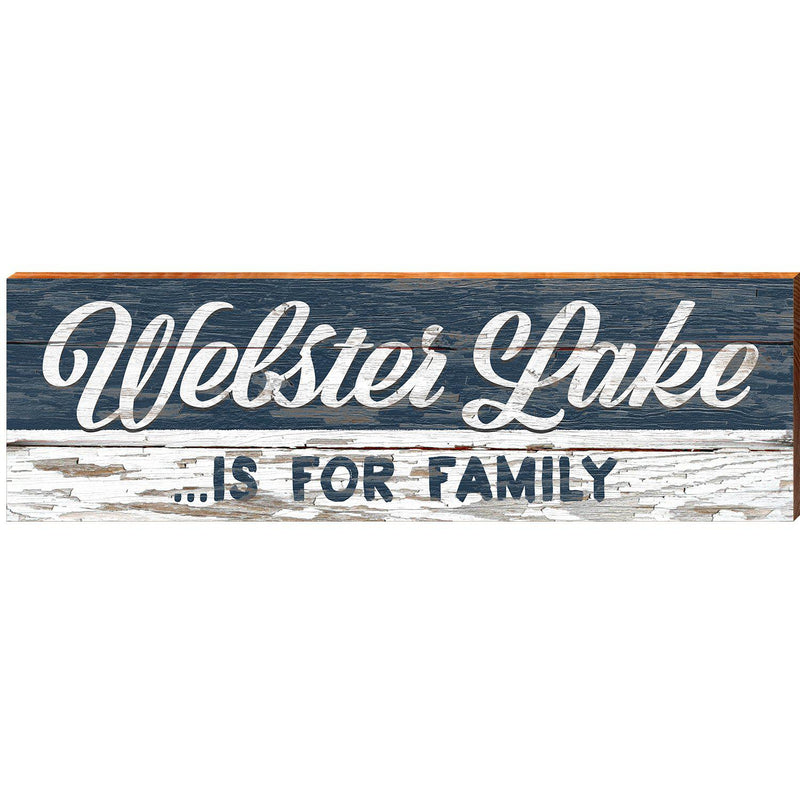 Webster Lake is for Family Home Decor Art Print on Real Wood