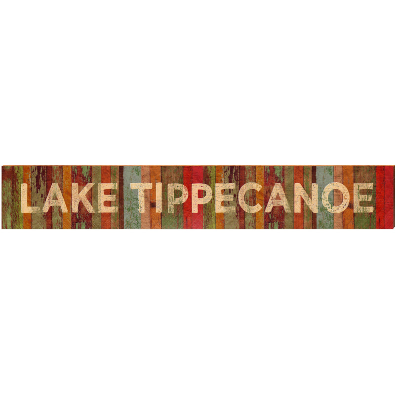 Lake Tippecanoe Red Boards | Wall Art Print on Real Wood