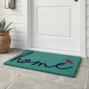 A Bird Perched on Home Coir Doormat