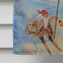 Christmas Gnome Headed out House Flag 28x40 Porch Sleeve Pole Decorative Outside Yard Banner Artwork Wall Hanging, Polyester