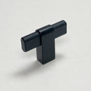 Metal and Black Wood "Crossing" Cabinet Knob and Drawer Handles