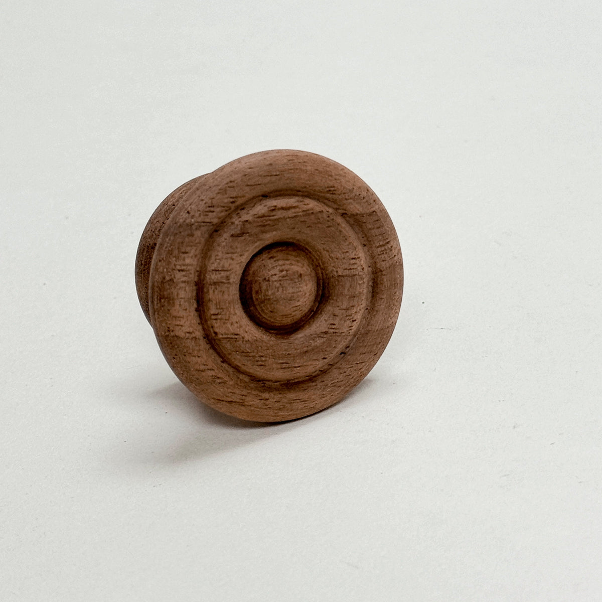 Round Walnut Cabinet Knob "Palmer" Wood Knob, photo 3 of 8