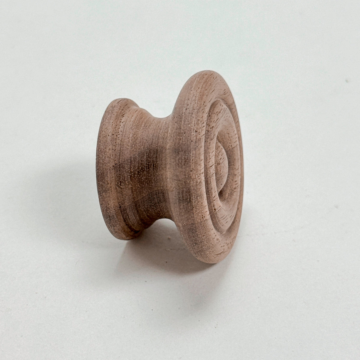 Round Walnut Cabinet Knob "Palmer" Wood Knob, photo 4 of 8