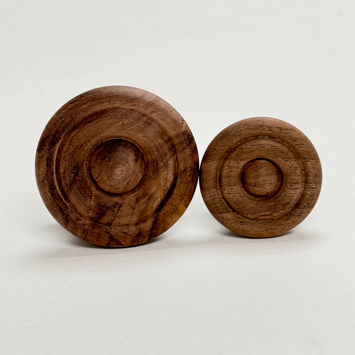 Round Walnut Cabinet Knob "Palmer" Wood Knob, photo 5 of 8