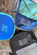 Blue + Teal Colorblock Backpack - NO CUSTOMIZATION