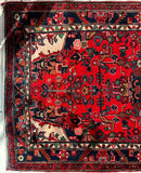 Hand-knotted Persian Hamadan wool Rug 3’8” x 6’4”