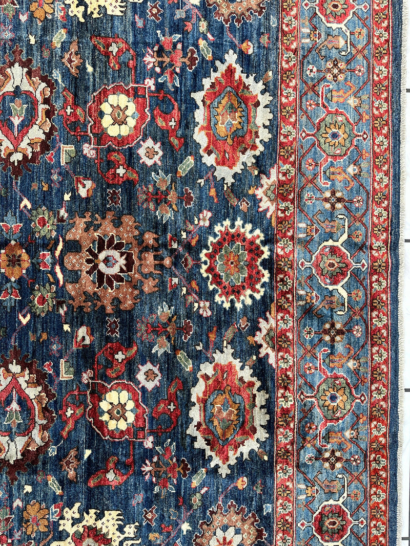 Trasitional Serapi Ghazni Wool Rug – 8' x 10’ – Intricate Floral Design